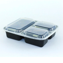 Envases de plástico de 3 compartimentos, Set de ahorro de alimentos de 10 con etiquetado personalizado